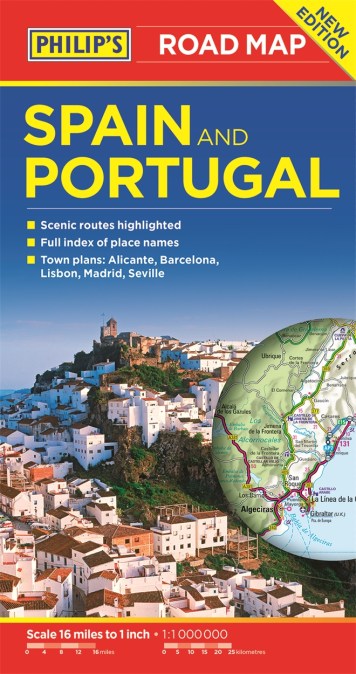 Philip's Spain and Portugal Road Map