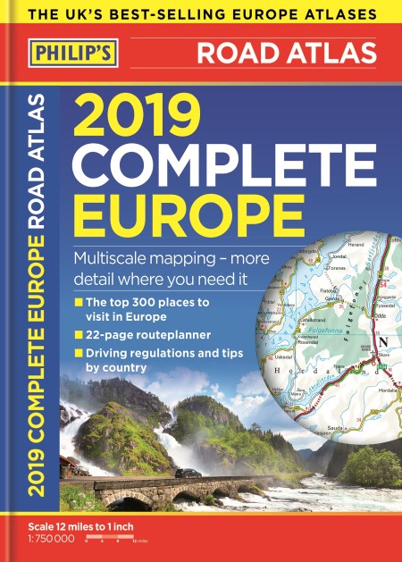 Philip's 2019 Complete Road Atlas Europe