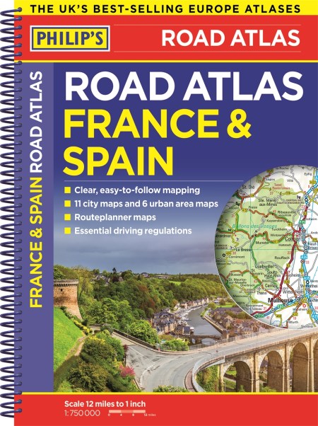 Philip's France and Spain Road Atlas