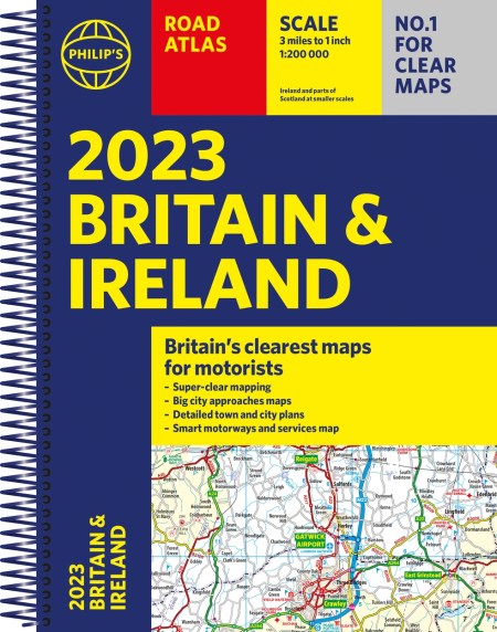 2023 Philip's Road Atlas Britain and Ireland