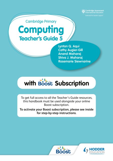 Cambridge Primary Computing Teacher’s Guide Stage 5 with Boost Subscription