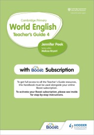 Cambridge Primary World English Teacher's Guide Stage 4 with Boost Subscription