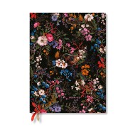 Floralia (William Kilburn) Ultra 18-month Vertical Softcover Flexi Dayplanner 2025 (Elastic Band Closure)