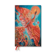 Firebird (Birds of Happiness) Maxi 12-month Horizontal Softcover Flexi Dayplanner 2025 (Elastic Band Closure)