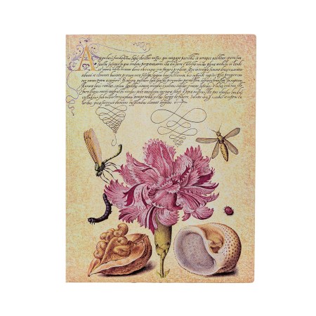 Pink Carnation (Mira Botanica) Ultra Unlined Softcover Flexi Journal (Elastic Band Closure)