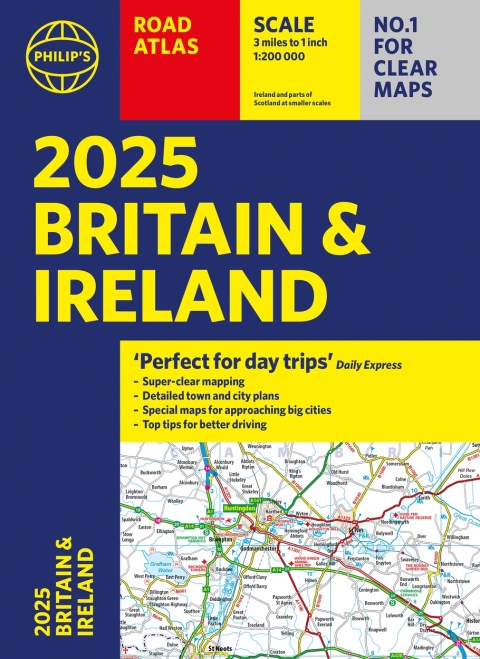 2025 Philip's Road Atlas Britain and Ireland