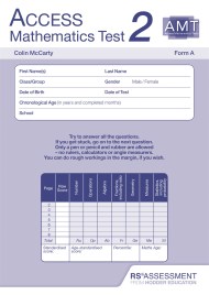 Access Mathematics Tests (AMT) 2ED Test 2 Form A PK10