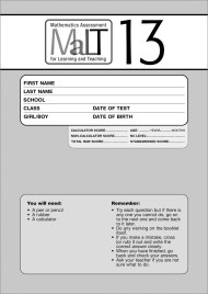 MaLT Test 13 PK10 (Mathematics Assessment for Learning and Teaching)