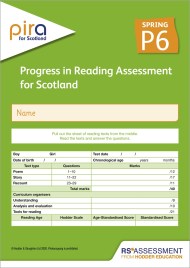 PiRA for Scotland P6, Spring PK10 (Progress in Reading Assessment)