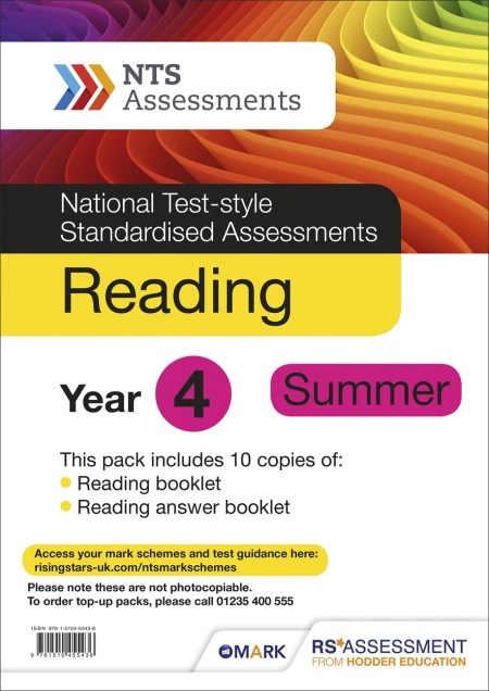 NTS Reading Year 4, Summer PK10 (National Test-style Standardised Assessments)