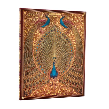 Hafiz’s Peacocks (Sangorski & Sutcliffe) Ultra Unlined Hardcover Journal (Elastic Band Closure)