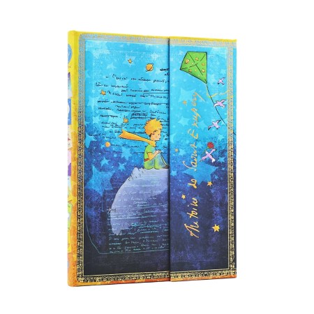 Saint-Exupéry, The Little Prince (Embellished Manuscripts Collection) Midi Unlined Hardcover Journal (Wrap Closure)