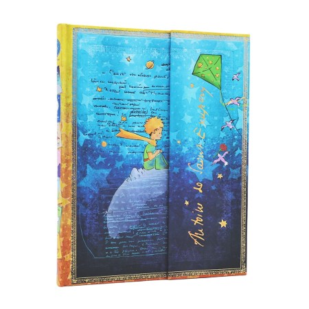 Saint-Exupéry, The Little Prince (Embellished Manuscripts Collection) Ultra Unlined Hardcover Journal (Wrap Closure)